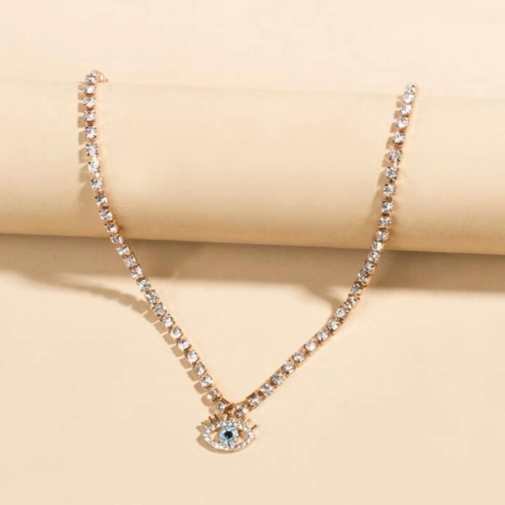 Gold Evil Eye Necklace